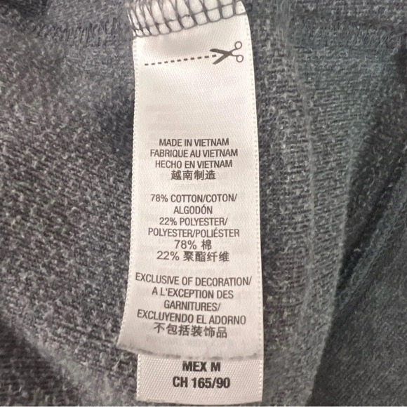 Juicy couture grey zip up sweater fuzzy print logo on back with white sequins - Picture 9 of 9